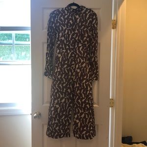 Authentic Burberry printed silk dress